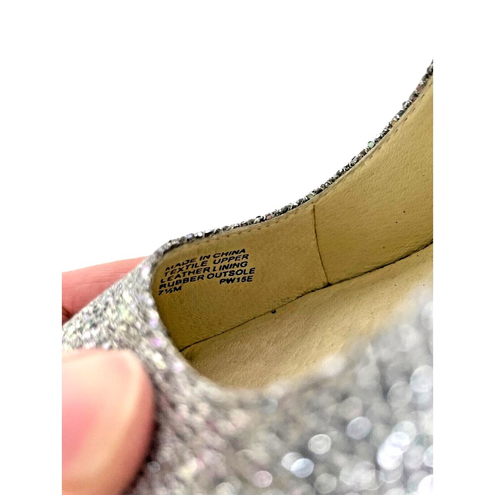 MICHAEL KORS Georgia Ombre Silver Gray Glitter High Heels Pumps Women's Size 7.5 - Picture 9 of 9